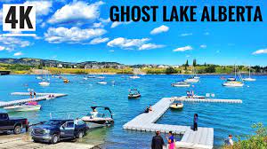 yes you can swim in ghost lake alberta.