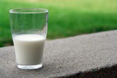 milk in a glass. Alberta does not have bagged milk, but other canadian provinces do.