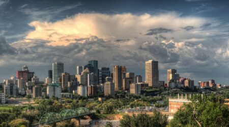 edmonton city landscape. Alberta’s population statistics.