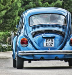 blue volkswagen beetle rear bumper. It is illegal to drive without a front or rear bumper in alberta.