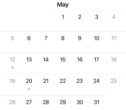 calendar of may 2024 when victoria day is in alberta, canada.