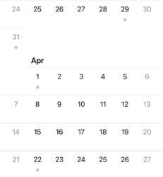 calendar of march and april showing when easter monday is in april in alberta canada. easter monday not a stat holiday.