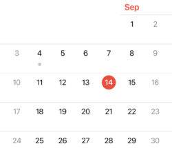 calendar for september when national day for truth and reconciliation is september 30th every year.