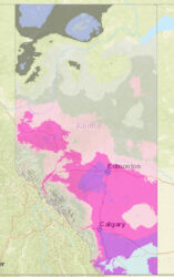 Alberta hardiness growing map.